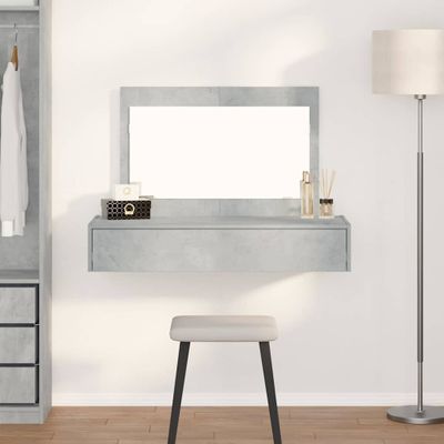 vidaXL Toaletný stolík Sivá 100 x 40 x 70 cm Kompozitné drevo