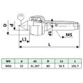 vidaXL Otočný hrot DM314 MT4/MK4