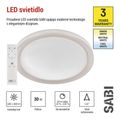 LED prisadené svietidlo SABI, kruhové 30W, stmiev.so zmenou CCT