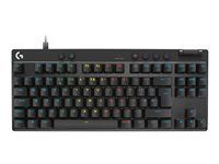 Klávesnica - hranie - TKL - podsvietenie - USB - QWERTY - britská - klávesový spínač: Linear - čierna