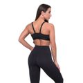 Športová podprsenka String Essence Black - GymBeam, veľkosť XS