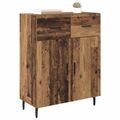 vidaXL Servírovacia skriňa Staré drevo 69,5 x 34 x 90 cm
