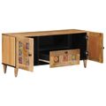 vidaXL TV skrinka Prírodná 105 x 33,5 x 46 cm Masívne mango drevo