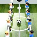 vidaXL Stolný futbal oceľ 60 kg 140x74,5x87,5 cm biely
