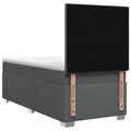 vidaXL Posteľ boxspring s matracom Tmavosivá 80 x 200 cm Látka