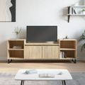 vidaXL TV skrinka dub sonoma 160x35x55 cm spracované drevo