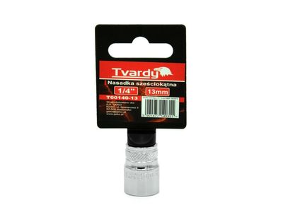 Hlavice nástrčná 1/4" 13 mm TVARDY