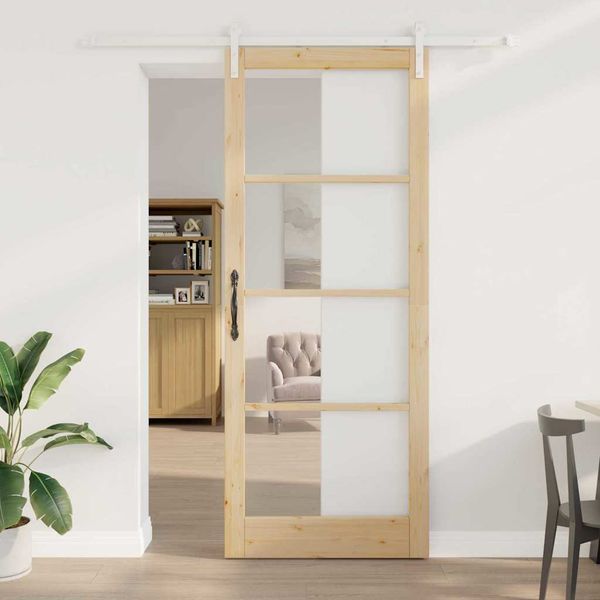 vidaXL Posuvné dvere ORKDAL Prírodná 93 x 232 cm