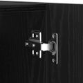vidaXL Nástenný TV kabinet 30,5 x 30 x 110 cm Čierny dub
