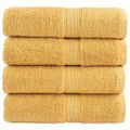 vidaXL Prémiové umývacie utierky SOLUND 4 ks zlaté 30x30 cm 600 g/m²