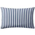 vidaXL Vankúše do exteriéru 2 ks pruhované 60x40cm tmavomodré