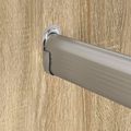 vidaXL Konzola na šatník 2 ks Biely zinok 40 x 18 x 10 mm Železo