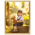 vidaXL Fotorámiky na stenu, koláž 3 ks, zlaté 40x50 cm, MDF