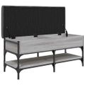 vidaXL Lavička na topánky sivá sonoma 102x42x45 cm kompozitné drevo