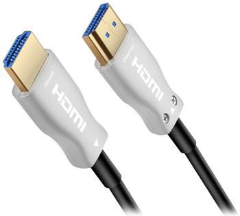 PremiumCord optický fiber High Speed s Ether. 4K@60Hz kabel 5m, M/M, zlaté konektory Kabel, HDMI 2.0, optický, s Ethernetom, 4K pri 60Hz, zlaté konektory, 5m, čierny