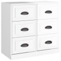 vidaXL Komoda lesklá biela 70x35,5x67,5 cm spracované drevo