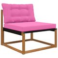 vidaXL Vankúš na vonkajšiu pohovku Polyester Ružová 80 x 68,5 cm