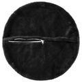 vidaXL Poťah na podložku 2 ks HEERLEN Čierna Ø 60 cm Umelá králičia