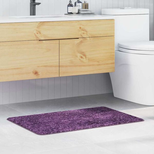 vidaXL Protišmyková kúpeľňová podložka Fialová 60 x 90 cm PP