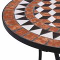 vidaXL Mozaikový bistro stolík, hnedý 60 cm, keramika