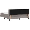 vidaXL Posteľ s pružinovým rámom Sivohnedá 200 x 180 cm látka