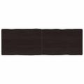vidaXL Stolová doska tmavohnedá 180x60x(2-4)cm ošetrený masív hrany