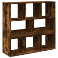 vidaXL Deliaca stena dymový dub 100x33x94,5 cm kompozitné drevo