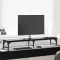 vidaXL Stojan na monitor Čierny dub 105 x 23 x 15,5 cm