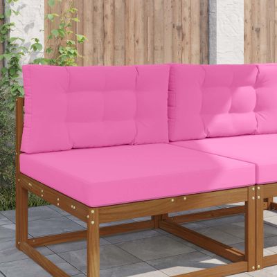 vidaXL Vankúš na vonkajšiu pohovku 2 pcs Ružová Polyester