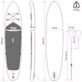 vidaXL SUP doska so sedadlom 2-in-1 APEX 335 x 76 x 15 cm Modrá pre