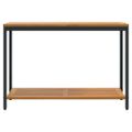 vidaXL Vonkajší stôl s úložiskom Prírodná a čierna 110 x 35 x 75 cm