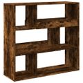 vidaXL Knižnica/deliaca stena dymový dub 100x33x94,5 cm