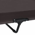vidaXL Vyvýšený psí pelech 127 x 81 x 108 cm Textília a oceľ Hnedá