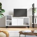 vidaXL TV skrinka biela 100x35x55 cm spracované drevo