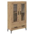 vidaXL Highboard Remeselný dub 69,5 x 31 x 115 cm Kompozitné drevo