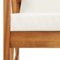 vidaXL Záhradná lavička s podložkami 119 cm akáciový masív