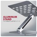AXAGON STND-LQ hliníkový HQ stojan na notebook 10"-17.3" nastaviteľná výška a uhol, sivý