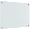 vidaXL Kuchynský obklad 2 ks Biela 80 x 60 cm tvrdené sklo