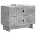 vidaXL Nočný stolík Betónovo sivá 62 x 34,5 x 47,5 cm Kompozitné drevo