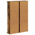 vidaXL CD Skrinka 2 ks Dymový dub 60 x 17 x 92 cm Kompozitné drevo