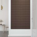 vidaXL Nástenné panely 12 ks hnedé 60x15 cm látkové 1,08 m²