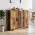 vidaXL Servírovacia skriňa Staré drevo 89 x 34,5 x 77 cm