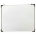 vidaXL Magnetická tabuľa stierateľná za sucha biela 70x50 cm oceľ