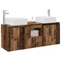 vidaXL Set kabinetov do kúpeľne 3 ks Staré drevo 49,5 x 41 x 63 cm
