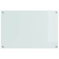 vidaXL Kuchynský obklad 2 ks Biela 90 x 60 cm tvrdené sklo