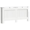 vidaXL Kryt radiátora Biela s vysokým leskom 172 x 19 x 81,5 cm