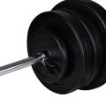 Nakladací činkový set,obojručná činka + 2 x jednoručná činka 60,5kg
