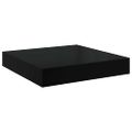 vidaXL Plávajúce nástenné police 2 ks, lesklé čierne 40x23,5x3,8 cm, MDF