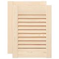 vidaXL dvierka skriniek Louvred Design 2 ks 39,5x29,5cm masív borovica