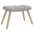 Hojdacie kreslo vidaXL s podnožkou Cloud Grey